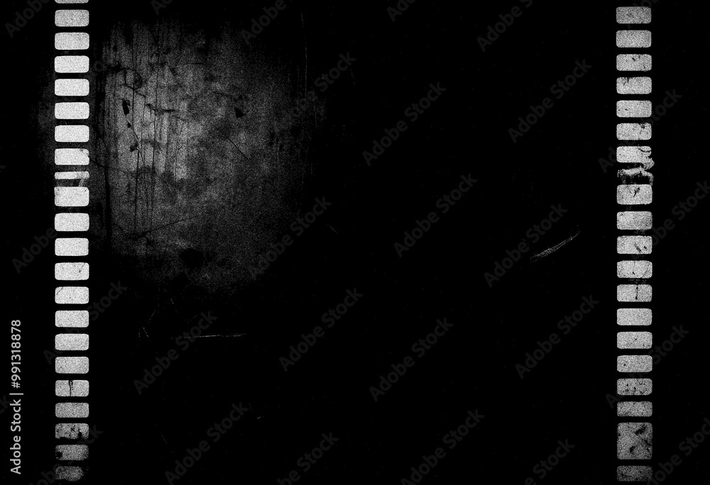 Obraz premium Black wall grunge texture