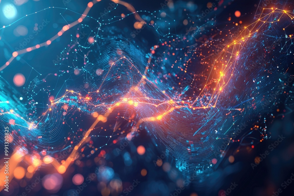 A stunning abstract image showcasing vibrant blue and orange light patterns, symbolizing energy and innovation in a digital space. A stunning abstract image showcasing vibrant blue and orange light patterns, symbolizing energy and innovation in a digital space.
