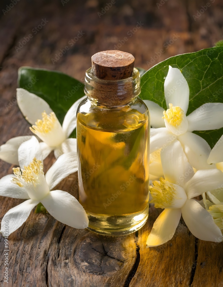 Neroli Oil with Neroli Flowers Neroli Oil with Neroli Flowers