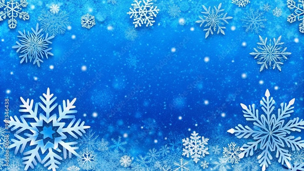 christmas greetings frame with snowflakes christmas greetings frame with snowflakes