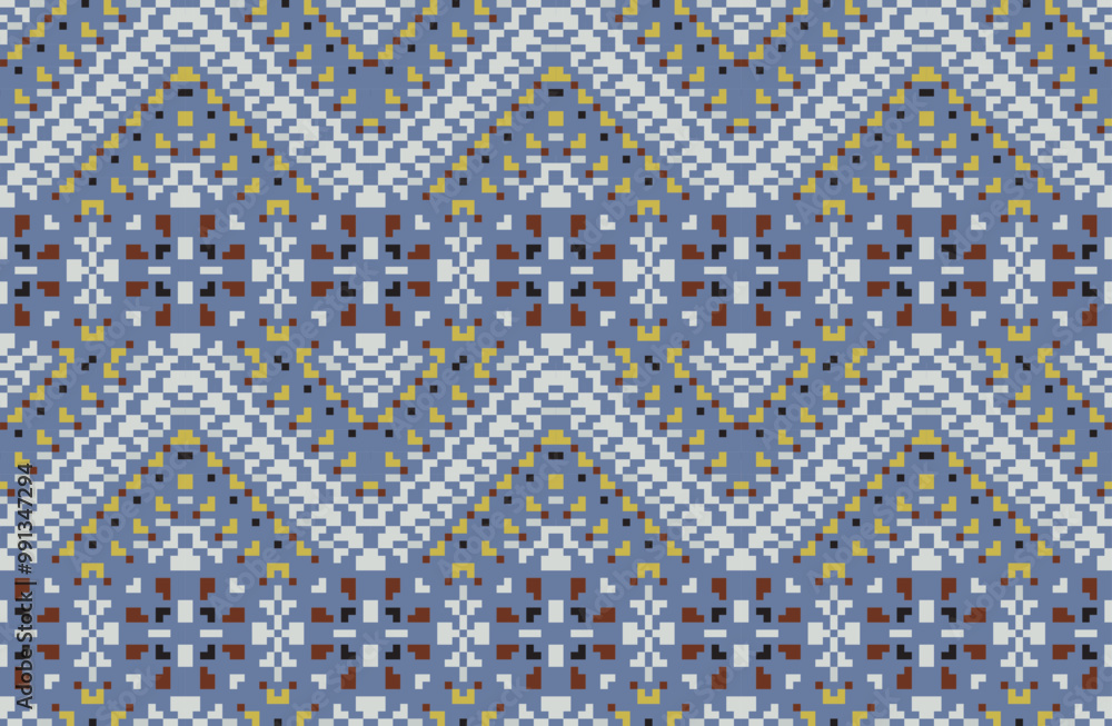 Sari Pattern Ethnic Pattern Backgroundfolk Embroidery, Aztec Geometric Ornament Print. Design for Carpet, Wallpaper, Clothing, Wrapping, Fabric Sari Pattern Ethnic Pattern Backgroundfolk Embroidery, Aztec Geometric Ornament Print. Design for Carpet, Wallpaper, Clothing, Wrapping, Fabric