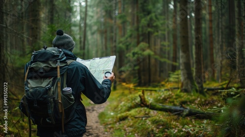 Wallpaper Mural Hiking Through the Woods Torontodigital.ca