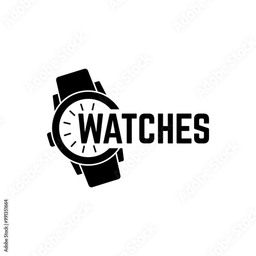 Simple watches logo design