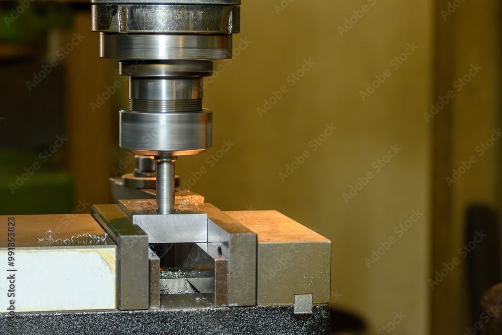The hole cutting process on NC milling machine by boring tool. The hole cutting process on NC milling machine by boring tool.