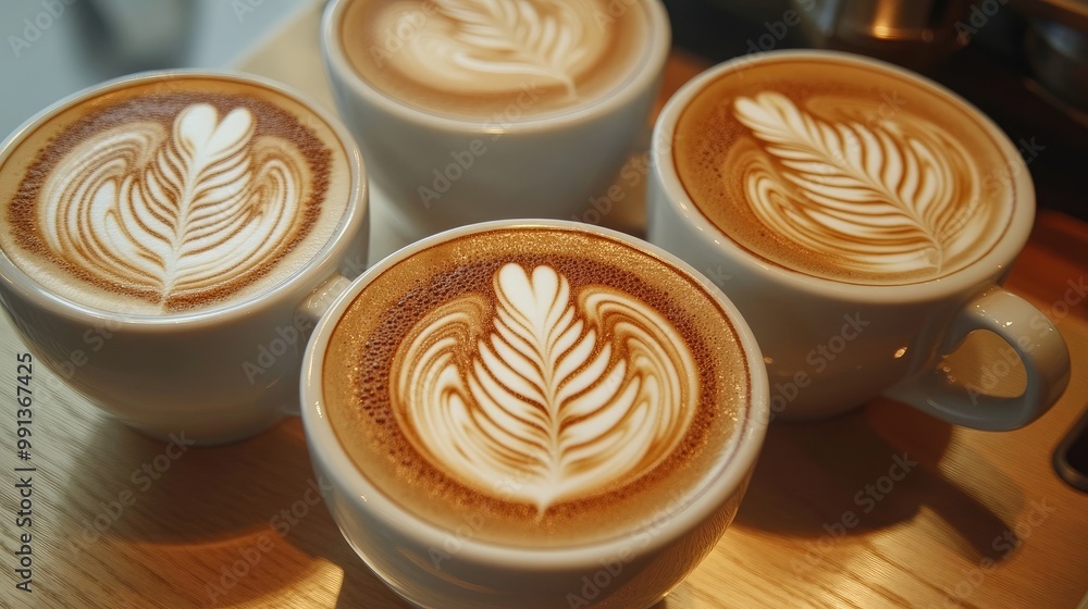Latte concept beautifully arranged Latte concept beautifully arranged