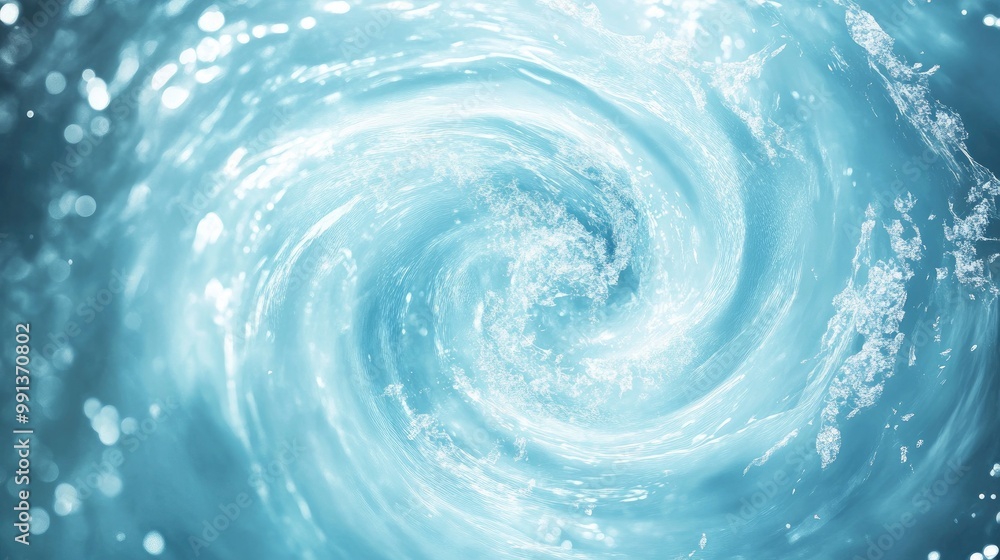 Abstract circular light blue gradient background featuring water swirls and a swirling radial blurred effect Ideal for fantasy art and modern graphic design projects Abstract circular light blue gradient background featuring water swirls and a swirling radial blurred effect Ideal for fantasy art and modern graphic design projects