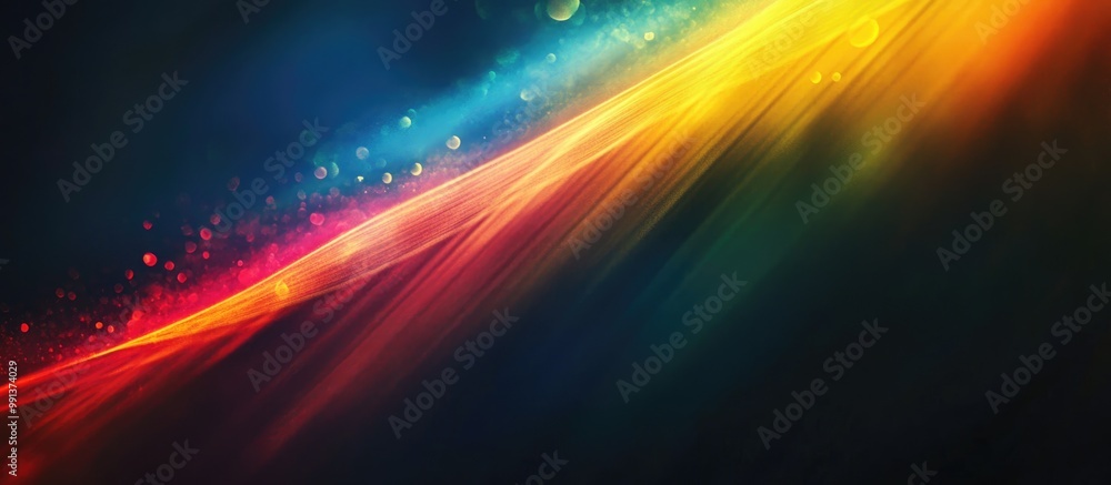 Photograph of a rainbow against a dark backdrop Abstract web design elements for banners and panels Unique surreal representation of light dispersion for digital use Photograph of a rainbow against a dark backdrop Abstract web design elements for banners and panels Unique surreal representation of light dispersion for digital use