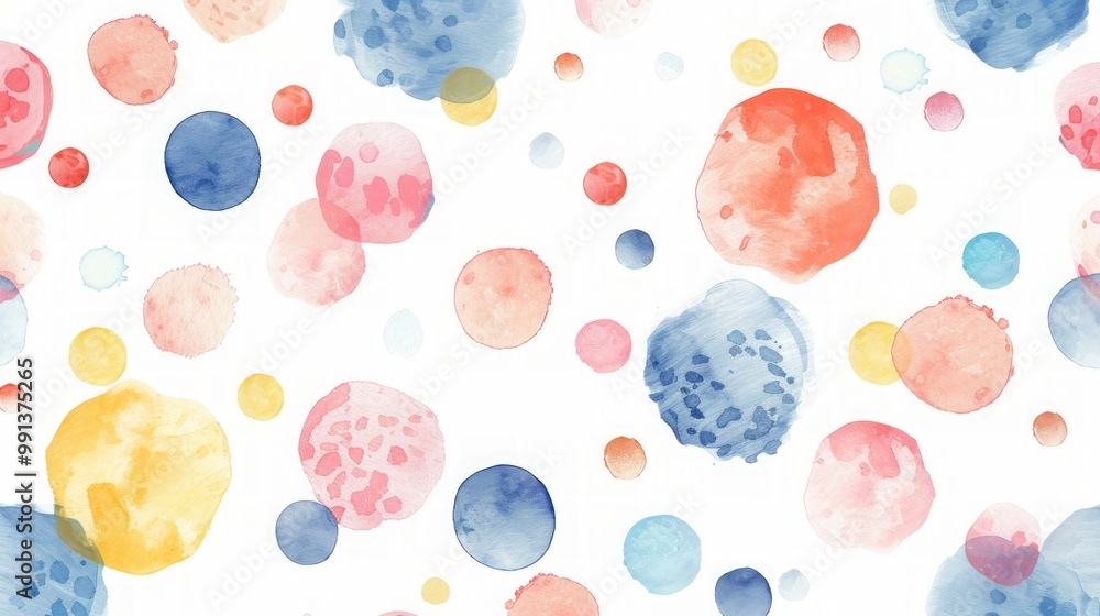 Colorful background with circles and dots pattern Colorful background with circles and dots pattern