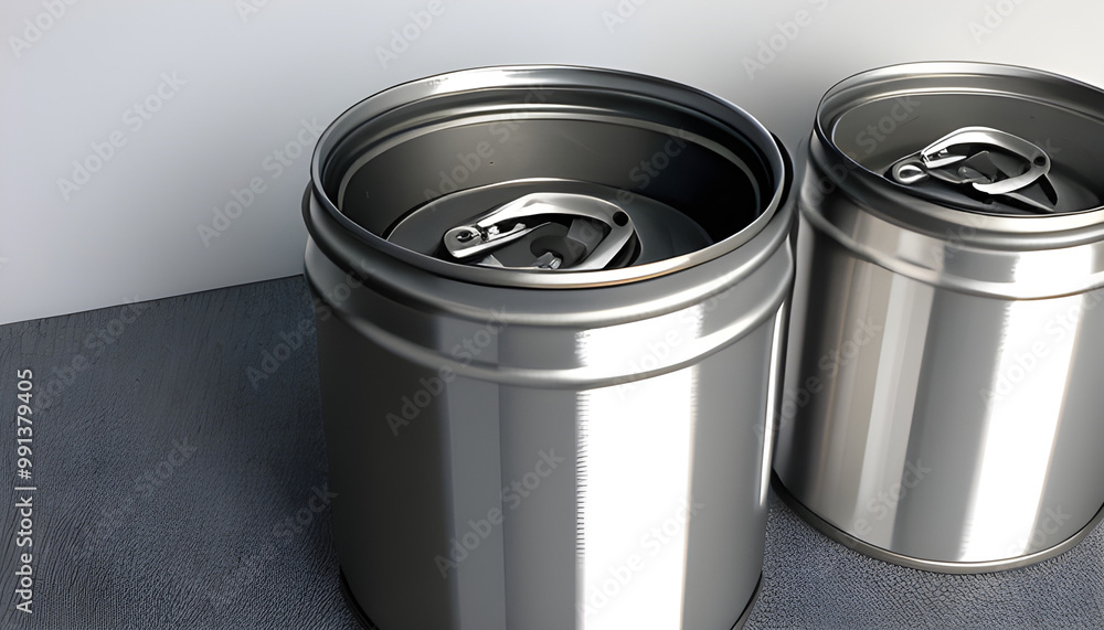 cans of beer with white background Generative AI cans of beer with white background Generative AI