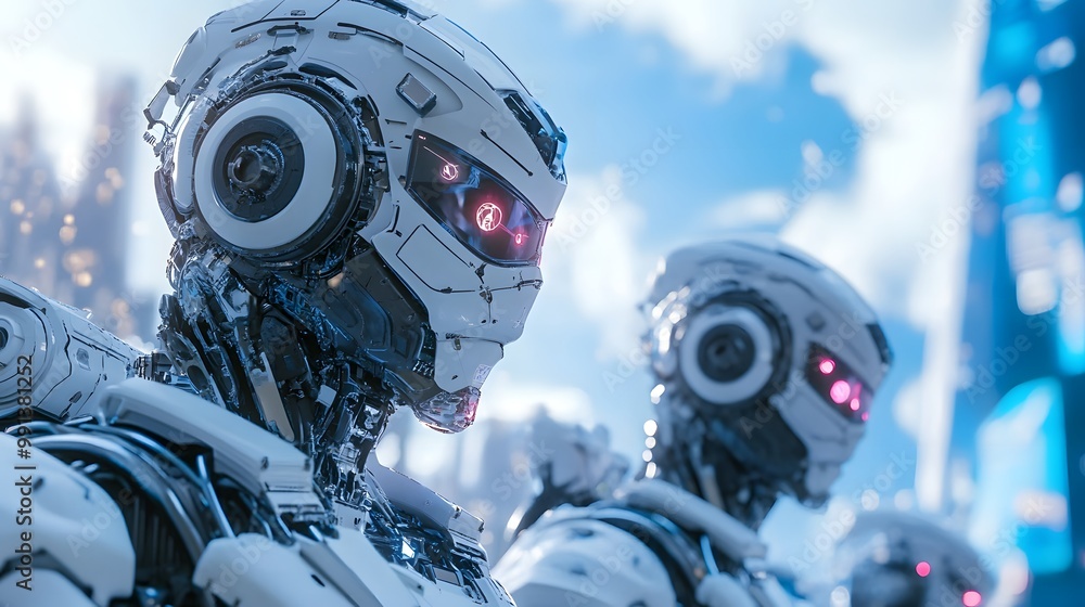 Fototapeta premium A team of engineers developing AI-powered systems for global logistics and communication