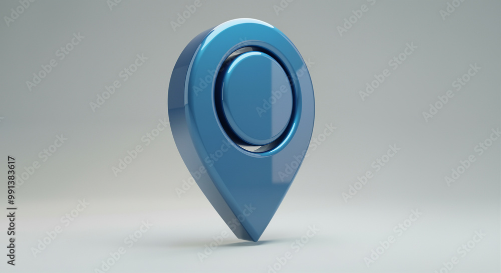 Location pin and map marker design with glossy finish for navigation and location tracking Location pin and map marker design with glossy finish for navigation and location tracking