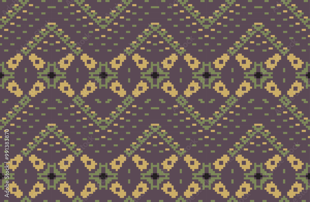 Indonesia Seamless Abstract Geometric Patternfolk Embroidery, Aztec Geometric Ornament Print. Design for Carpet, Wallpaper, Clothing, Wrapping, Fabric Indonesia Seamless Abstract Geometric Patternfolk Embroidery, Aztec Geometric Ornament Print. Design for Carpet, Wallpaper, Clothing, Wrapping, Fabric