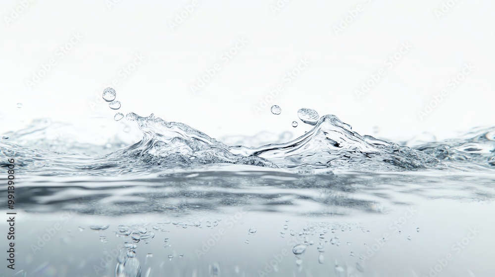 A close-up view of clear water, featuring splashes and waves, perfect for showcasing nature's beauty and tranquility. A close-up view of clear water, featuring splashes and waves, perfect for showcasing nature's beauty and tranquility.