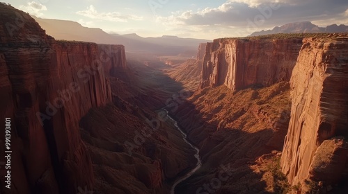 Aerial View of a Canyon in Utah