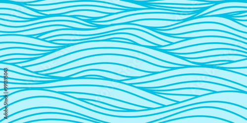 abstract Ocean Waves background. wave ocean background. abstract sea ripple, doodle wavy line background. sea and ocean ripple water background.