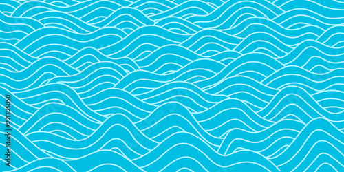 abstract Ocean Waves background. wave ocean background. abstract sea ripple, doodle wavy line background. sea and ocean ripple water background.