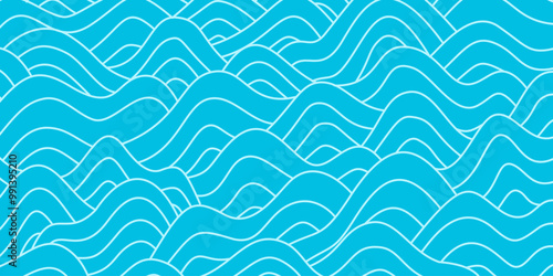 abstract Ocean Waves background. wave ocean background. abstract sea ripple, doodle wavy line background. sea and ocean ripple water background.