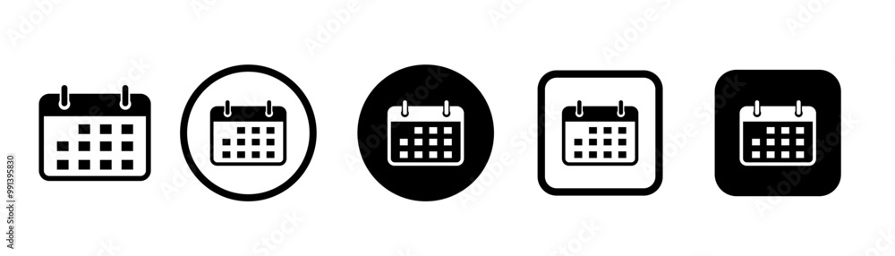 Calendar vector icons. Calendar icon set. Calender symbol. Calendar planner icon collection. Calendar vector icons. Calendar icon set. Calender symbol. Calendar planner icon collection.