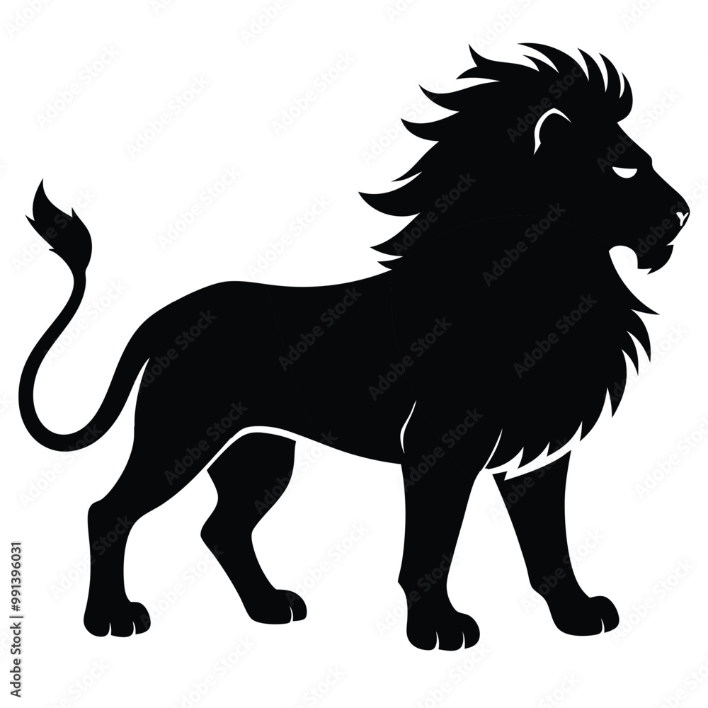 Lion silhouette victor art illustration eps Lion silhouette victor art illustration eps