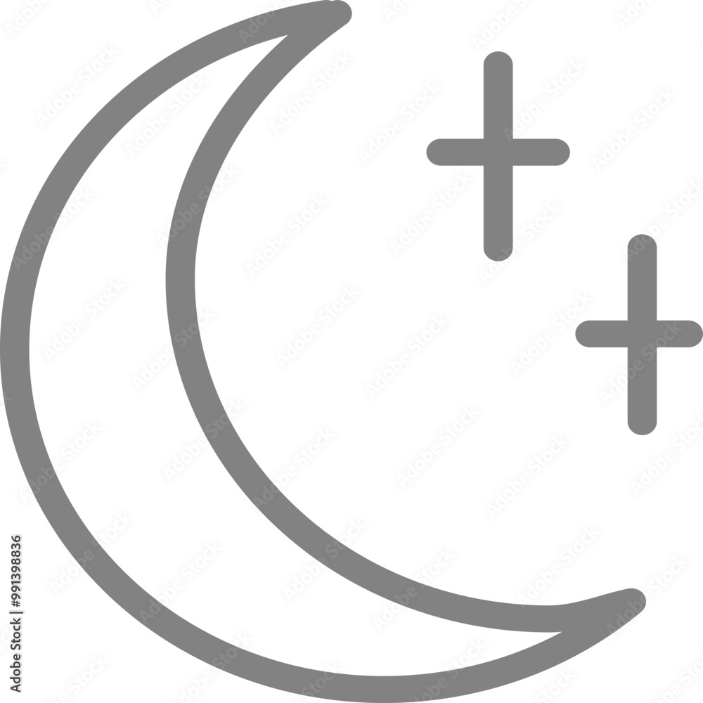 Fototapeta premium Single isolated icon with outline style icon on white background