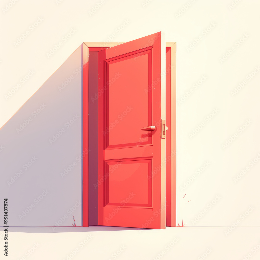 A half-open door A half-open door