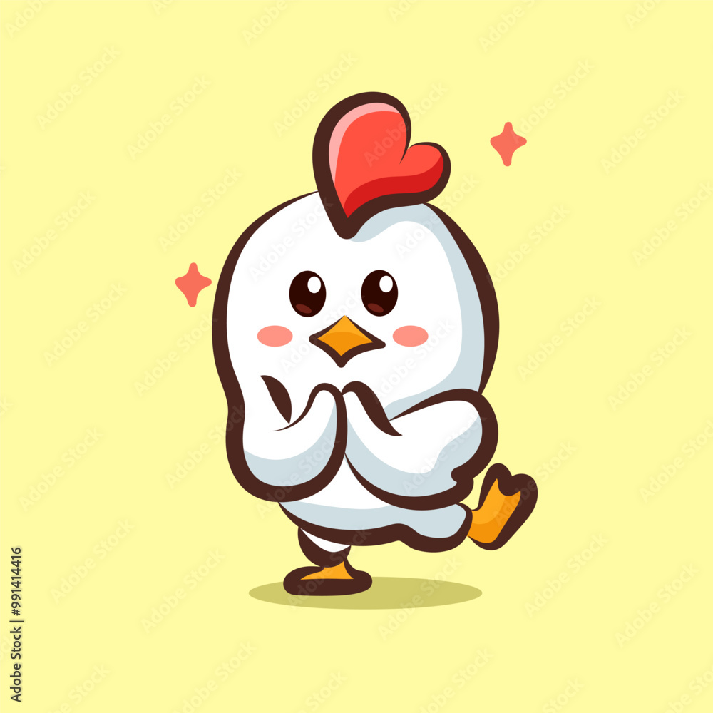 cute cartoon chicken logo vector IIlustrations for elements, clipart cute cartoon chicken logo vector IIlustrations for elements, clipart