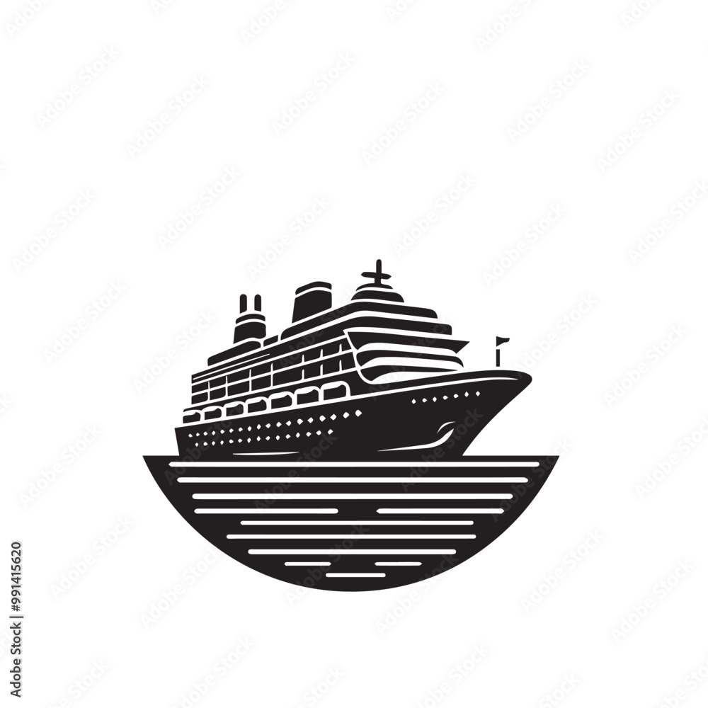 Ship silhouette vector design. cruise ship vector design. Vessel ship silhouette vector design black and white. Ship logo icon full black on white background. Ship silhouette vector design. cruise ship vector design. Vessel ship silhouette vector design black and white. Ship logo icon full black on white background.