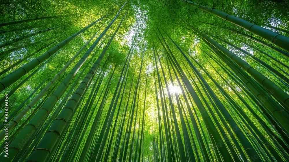 Sunlight Through Bamboo Forest Sunlight Through Bamboo Forest