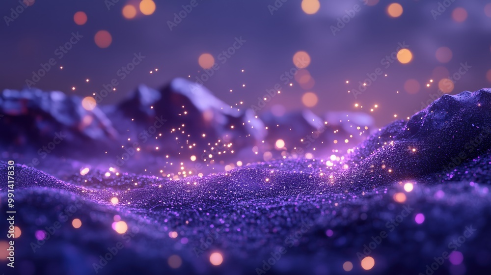 Enchanting Abstract Landscape with Glowing Particles and Purple Hues, Dreamlike Fantasy Background, Magical and Mystical Atmosphere, Perfect for Creative and Artistic Projects Enchanting Abstract Landscape with Glowing Particles and Purple Hues, Dreamlike Fantasy Background, Magical and Mystical Atmosphere, Perfect for Creative and Artistic Projects