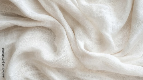 White background with a subtle linen texture, adding softness and elegance to the visual