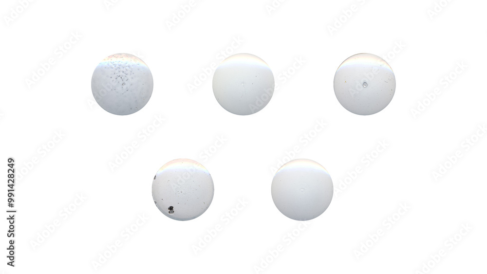 a set of white clear circles, empty stationery tacks in png format, front view, isolated metal push rounded pins on transparent background a set of white clear circles, empty stationery tacks in png format, front view, isolated metal push rounded pins on transparent background