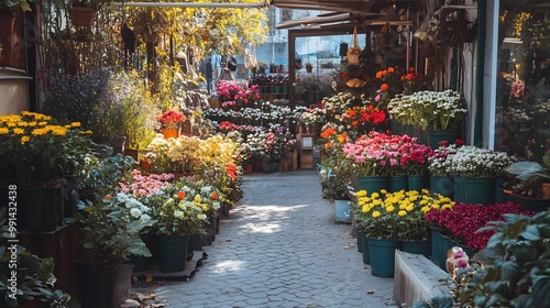 Outdoors flower plant shop.