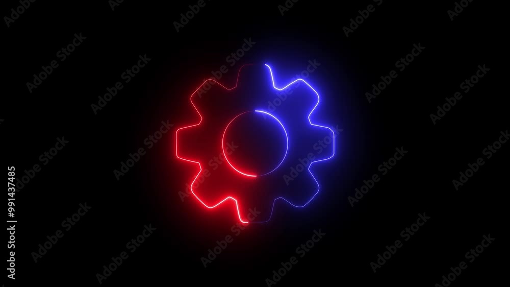 Gear rotation for your business. gear icon technical concept and networking concept Gear rotation for your business. gear icon technical concept and networking concept