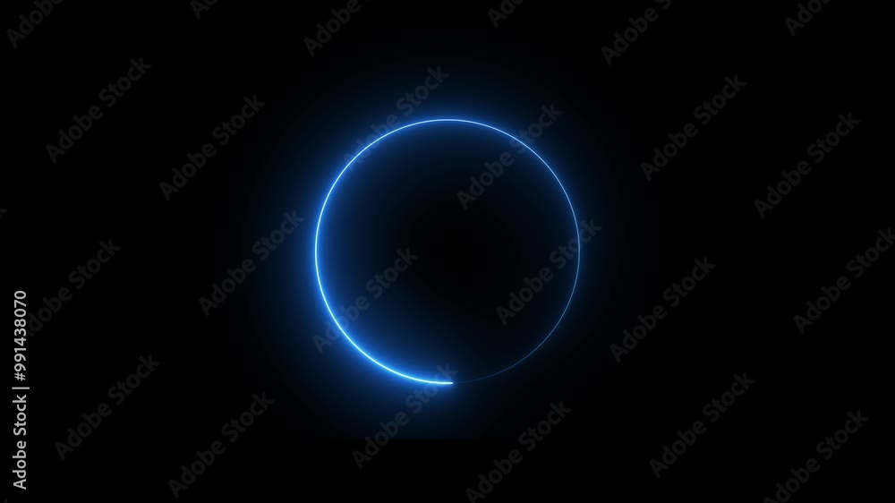 Abstract glowing purple neon circle animation. Bright neon light effect circle frame Loop background Abstract glowing purple neon circle animation. Bright neon light effect circle frame Loop background