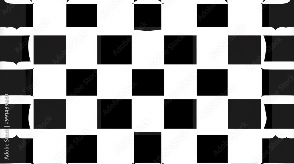 Abstract black and white checkerboard pattern. Abstract black and white checkerboard pattern.