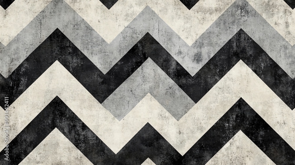 Abstract black, white and gray chevron pattern. Abstract black, white and gray chevron pattern.