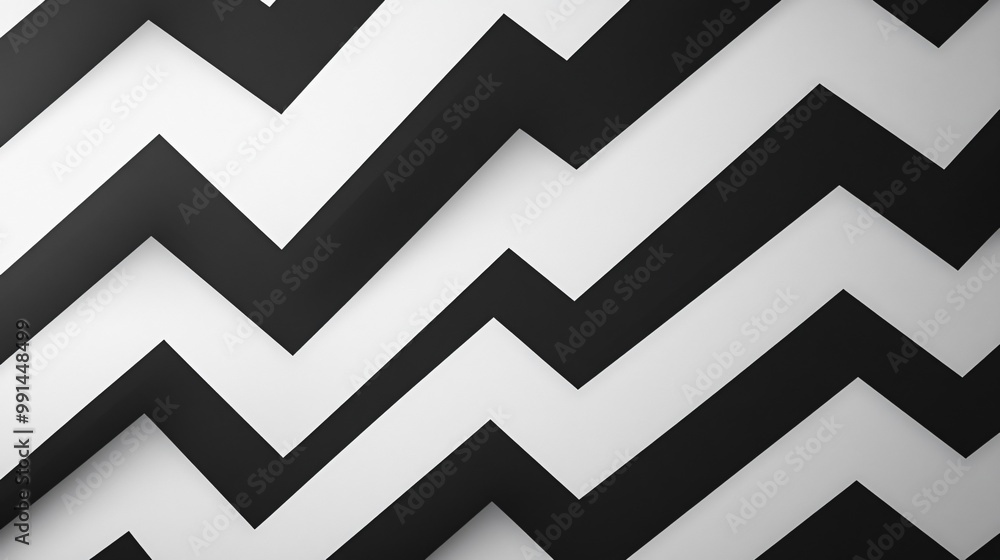 Abstract black and white zig zag pattern background. Abstract black and white zig zag pattern background.