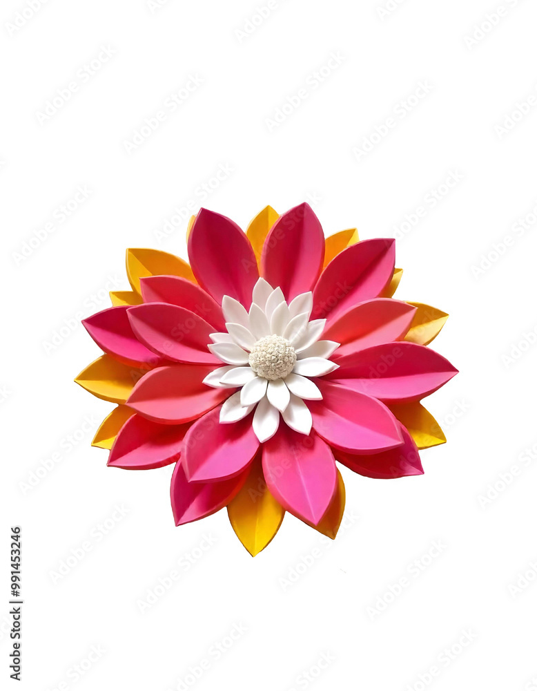 Fototapeta premium 3D flower colorful PNG