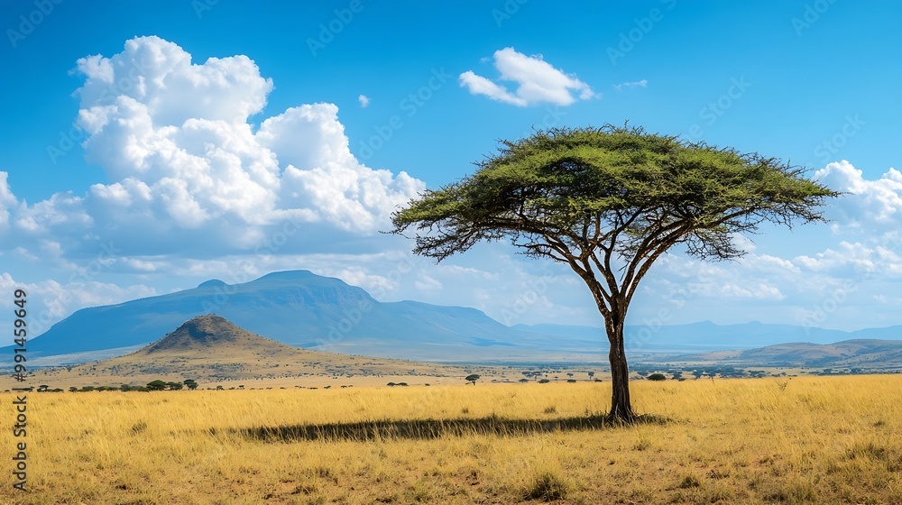 This photo captures the beauty of African nature with its vast landscapes and distinctive scenery From expansive savannahs to majestic mountains Africa boasts incredible diversity : Generative AI This photo captures the beauty of African nature with its vast landscapes and distinctive scenery From expansive savannahs to majestic mountains Africa boasts incredible diversity : Generative AI