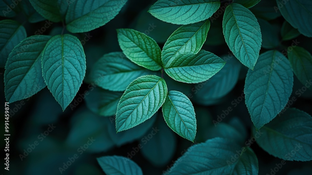A close-up view of lush green leaves showcasing intricate textures and vibrant colors, ideal for nature and botanical themes. A close-up view of lush green leaves showcasing intricate textures and vibrant colors, ideal for nature and botanical themes.