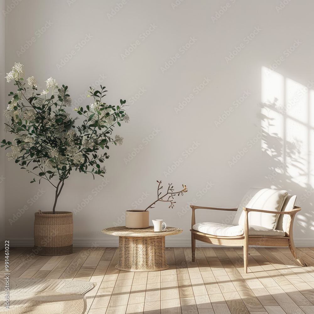 Fototapeta premium Cozy Room with plant