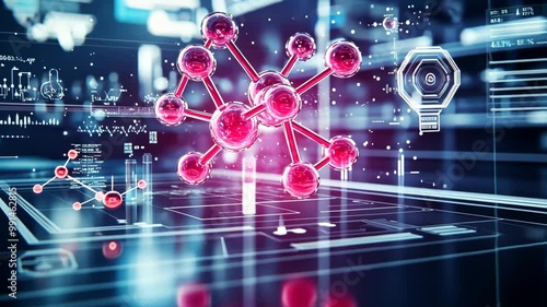 Molecular Model on a Digital Screen