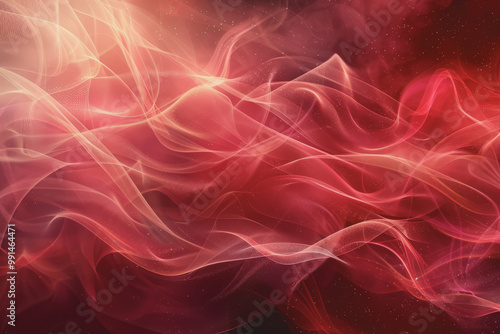 Soft red background, digital tech, elegant with texture.