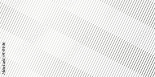 Vector tech Abstract thin black and white gradient silver stripe diagonal line vector carve wave minimal texture. vector illustration monochrome stripe pattern technology web graphic design.