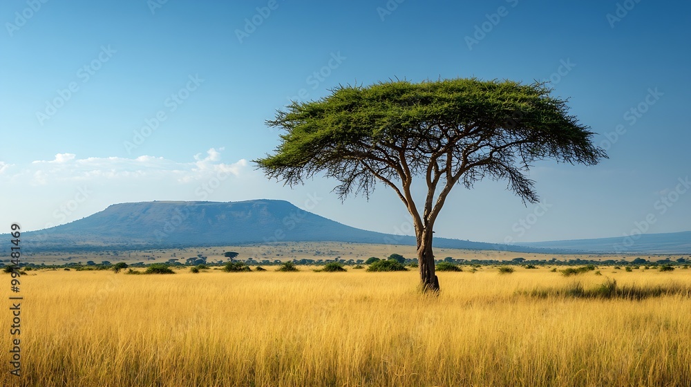 This photo captures the beauty of African nature with its vast landscapes and distinctive scenery From expansive savannahs to majestic mountains Africa boasts incredible diversity : Generative AI This photo captures the beauty of African nature with its vast landscapes and distinctive scenery From expansive savannahs to majestic mountains Africa boasts incredible diversity : Generative AI