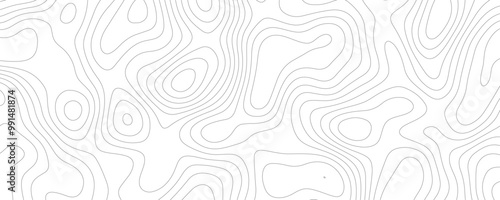 Latitude and Terrain A Topographic Illustration of Contoured Land Patterns with Geometric Lines and Earth-inspired Relief for Hiking Exploration 