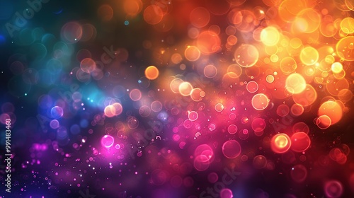 Abstract Colorful Bokeh Background