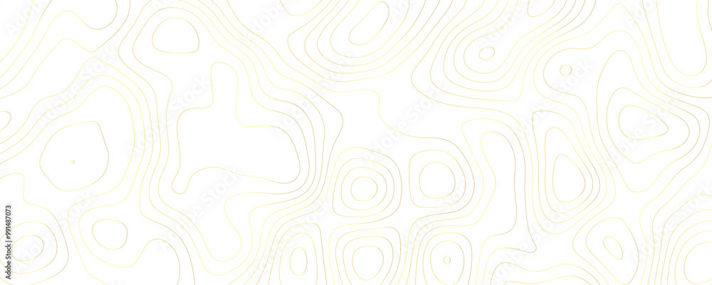 Geographic Topology A Wide Vector Art Illustration of Gold and White Terrain Contours Wavy Patterns and Topographic Texture Geographic Topology A Wide Vector Art Illustration of Gold and White Terrain Contours Wavy Patterns and Topographic Texture