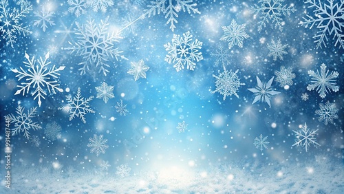 Snow falling in a winter background with big and small snowflakes, soft, background, magical, seasonal, serene, weather, Christmas, snowy, December, snowflakes, landscape, atmosphere, powder