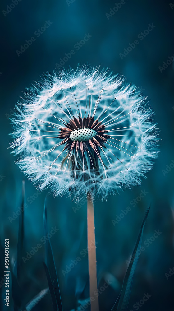 Fototapeta premium A close-up of a dandelion flower